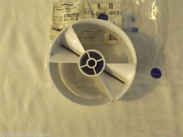 JENN AIR KENMORE REFRIGERATOR 67002052 Wheel, Crsh Ice NEW IN BOX JENN AIR KENMORE REFRIGERATOR 67002052 Wheel, Crsh Ice NEW IN BOX